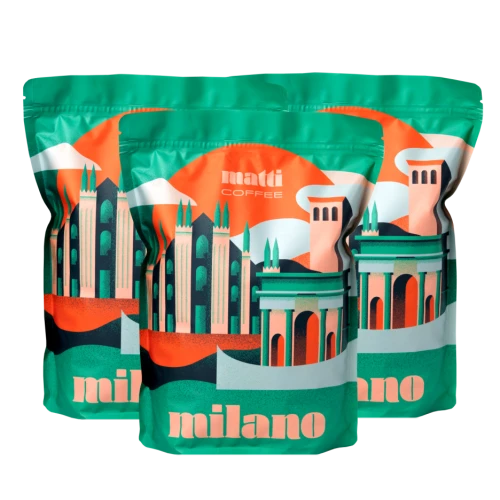 Zestaw kawa milano 3x1000g