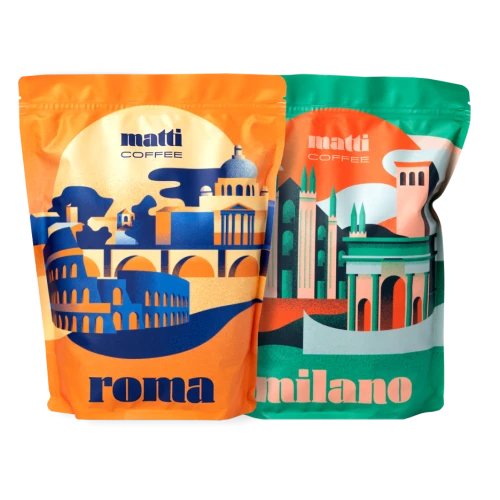 Zestaw kawa Roma + Milano 2000g